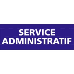 Panneau rectangulaire Service administratif