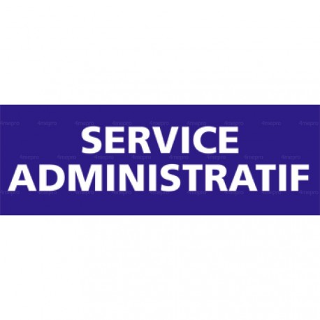 Panneau rectangulaire Service administratif