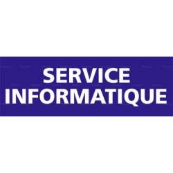 Panneau rectangulaire Service informatique