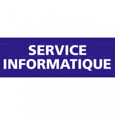 Panneau rectangulaire Service informatique