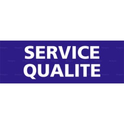 Panneau rectangulaire Service qualité