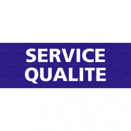 Panneau rectangulaire Service qualité