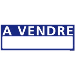 Panneau rectangulaire A vendre bleu