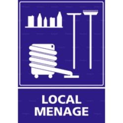 Panneau vertical Local ménage