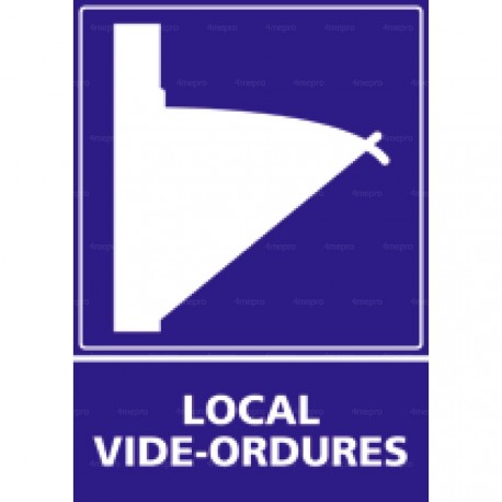 Panneau vertical Local vide-ordure