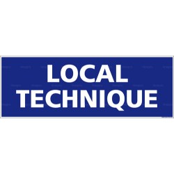 Panneau rectangulaire Local technique