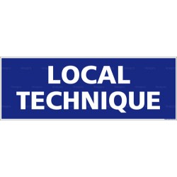 Panneau rectangulaire Local technique