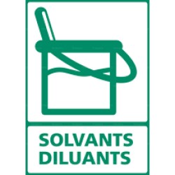 Panneau rectangulaire Solvants diluants