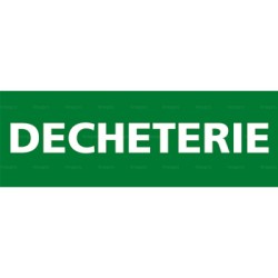 Panneau rectangulaire Déchetterie 1