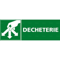 Panneau rectangulaire Déchetterie