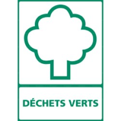 Panneau rectangulaire Déchets verts