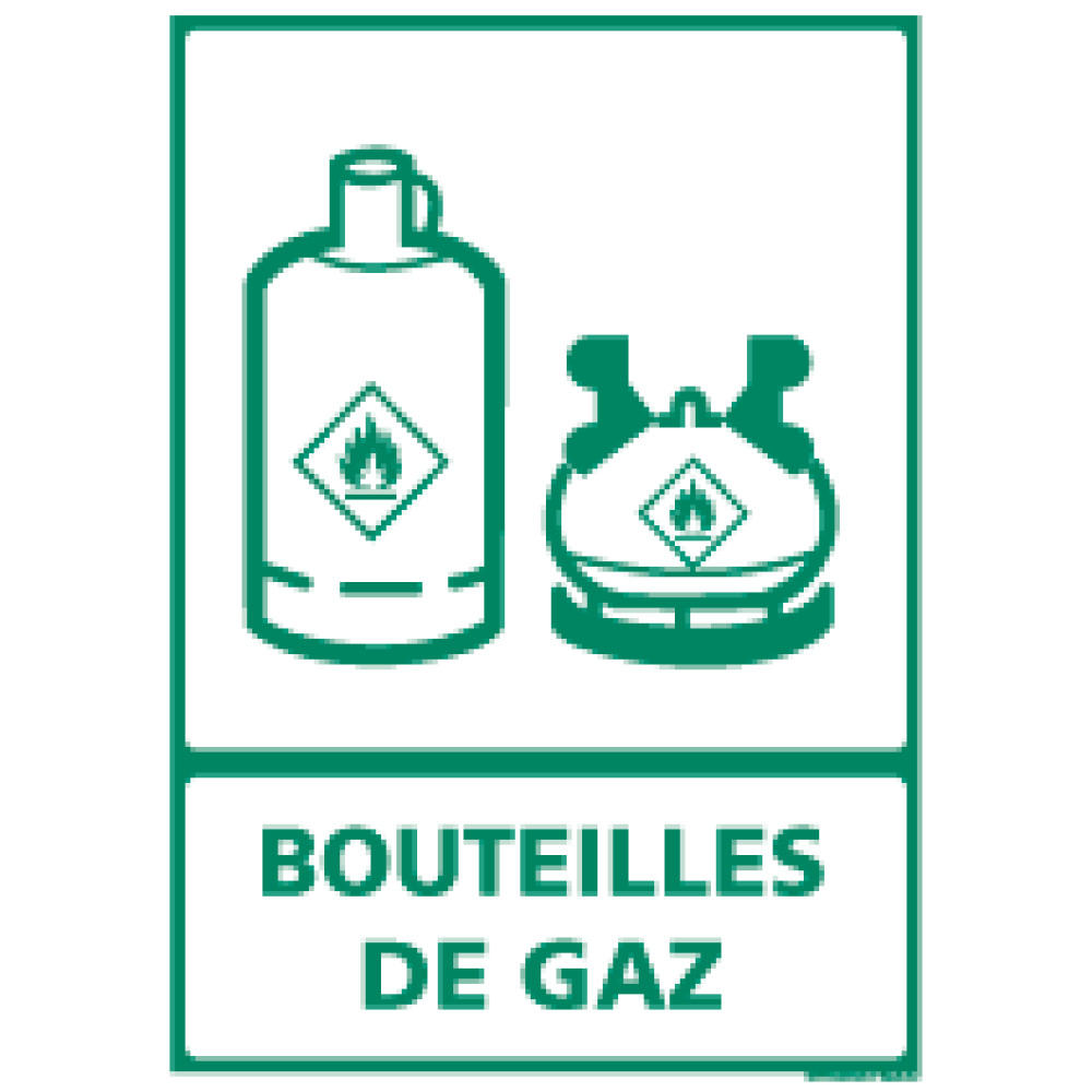Panneau rectangulaire Bouteilles de gaz 4mepro