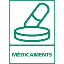 Panneau rectangulaire Médicaments