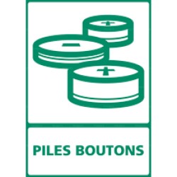 Panneau rectangulaire Piles boutons