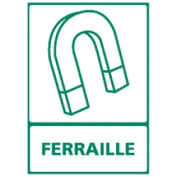 Panneau rectangulaire vertical Ferraille