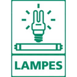 Panneau rectangulaire vertical Lampes