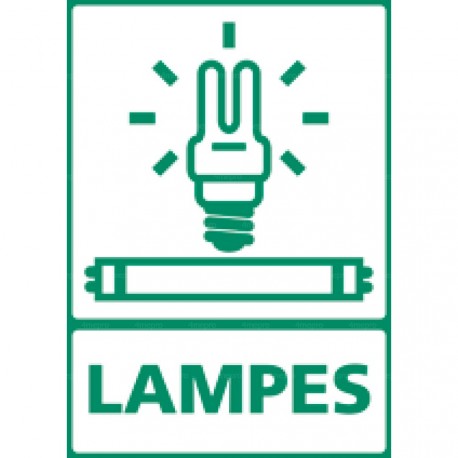 Panneau rectangulaire vertical Lampes