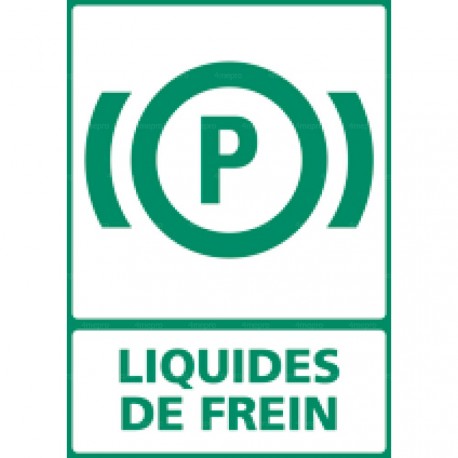 Panneau rectangulaire vertical Liquides de frein