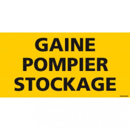 Panneau rectangulaire Gaine pompier stockage