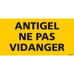 Panneau rectangulaire Antigel ne pas vidanger