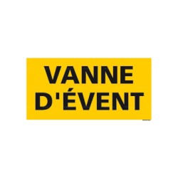 Panneau rectagulaire Vanne évent