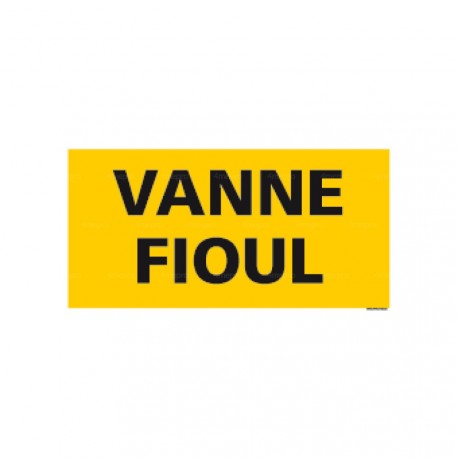 Panneau rectangulaire Vanne fioul