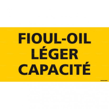 Panneau rectangulaire Fioul-oil léger capacité de la cuve L. (à préciser)