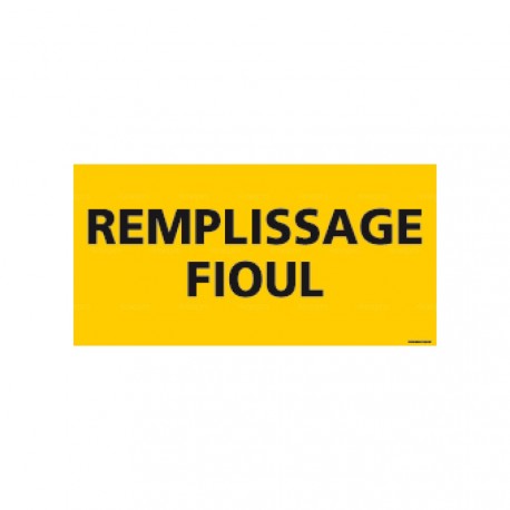 Panneau rectangulaire Remplissage fioul