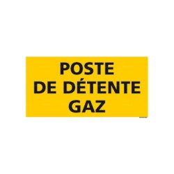 Panneau rectangulaire Poste de détente gaz