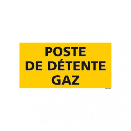 Panneau rectangulaire Poste de détente gaz