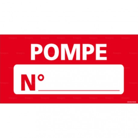 Panneau rectangulaire Pompe N°