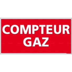 Panneau rectangulaire Compteur gaz