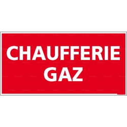 Panneau rectangulaire Chaufferie gaz