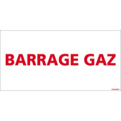 Panneau rectangulaire Barrage gaz