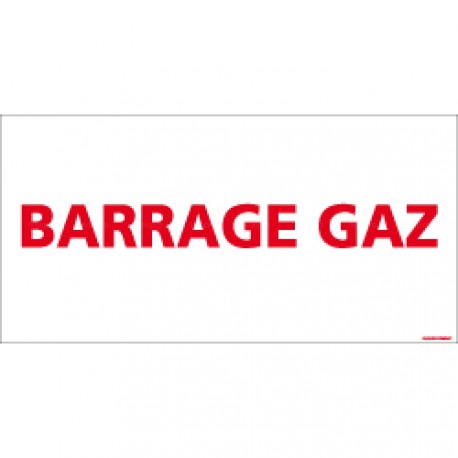 Panneau rectangulaire Barrage gaz