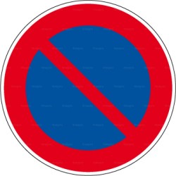 Panneau rond Stationnement interdit 2