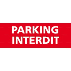 Panneau rectangulaire Parking interdit