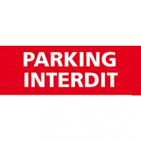 Panneau rectangulaire Parking interdit