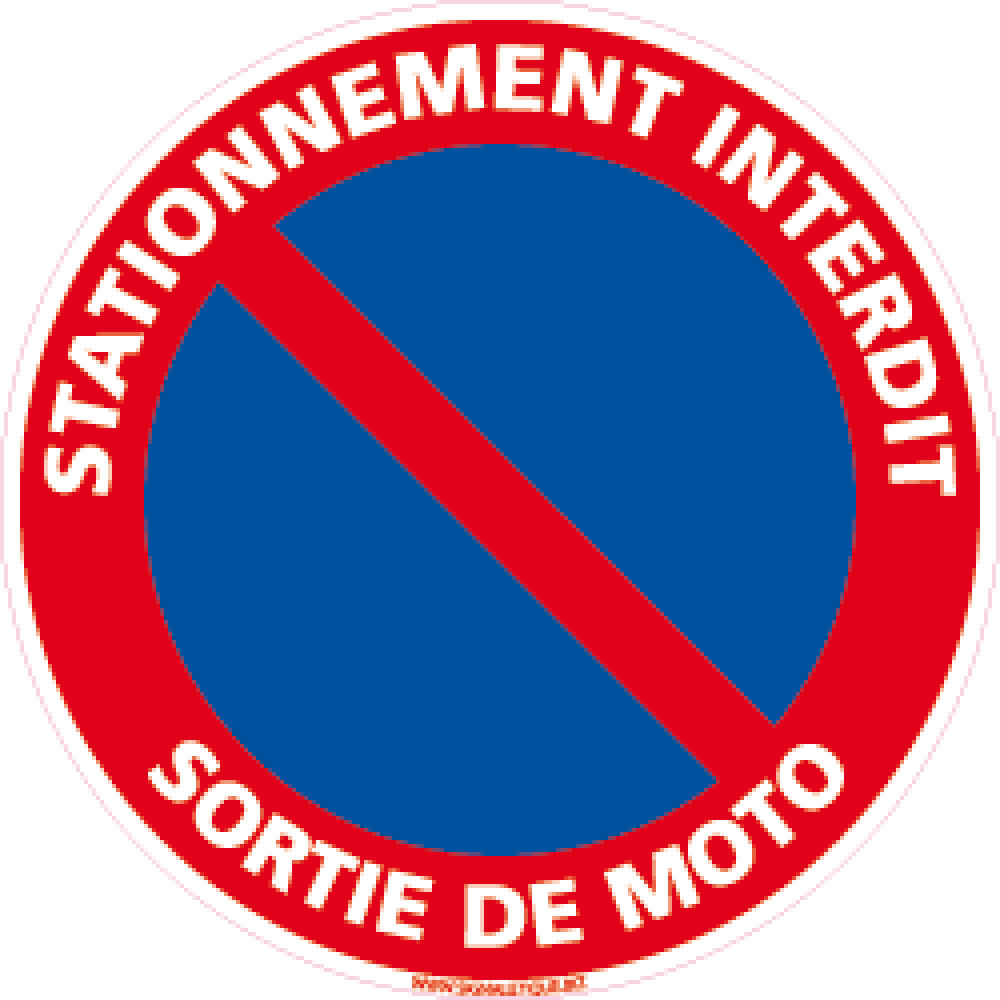 Panneau Interdiction De Stationner A Imprimer Gratuit Panneau Stationnement interdit - sortie de moto - 4mepro