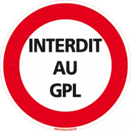 Panneau Interdit au GPL