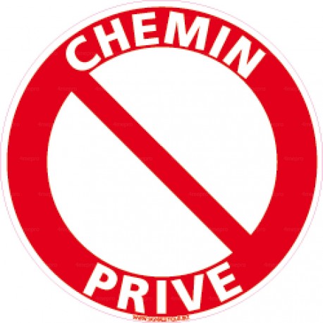 Panneau Chemin privé