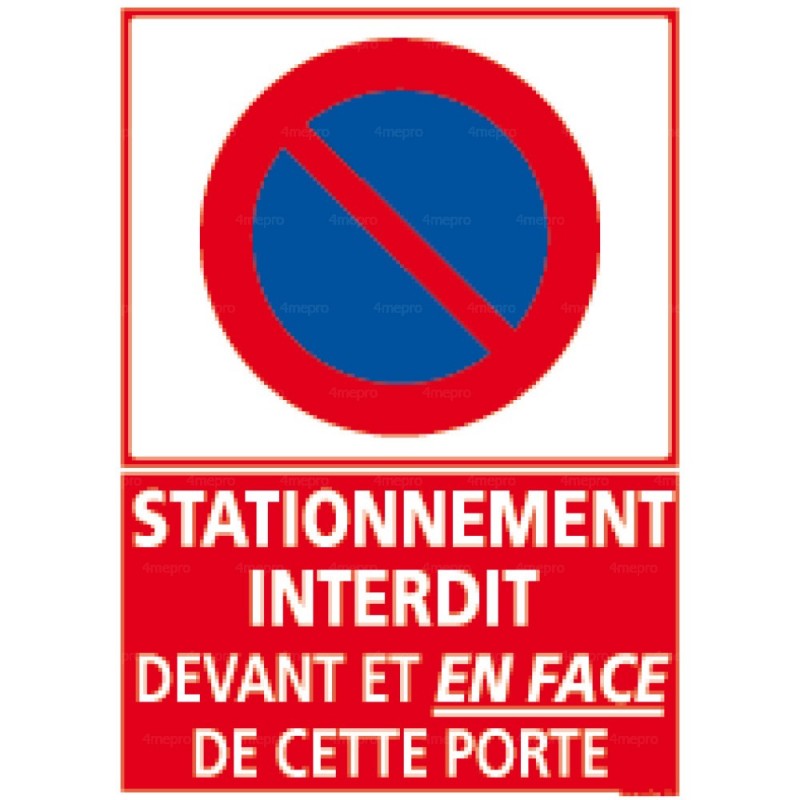 Panneau stationnement interdit à personnaliser - Direct Signalétique