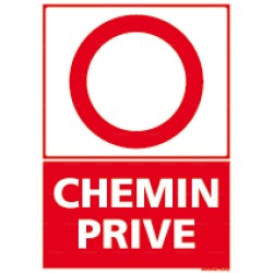 Panneau Stationnement interdit Chemin privé