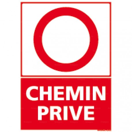 Panneau Stationnement interdit Chemin privé