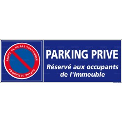 Panneau rectangulaire Parking privé 1