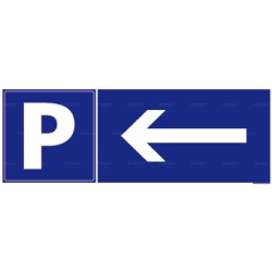 Panneau rectangulaire Flèche à gauche
