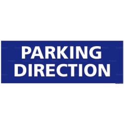 Panneau rectangulaire horizontal Parking direction 1