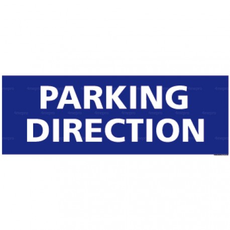 Panneau rectangulaire horizontal Parking direction 1