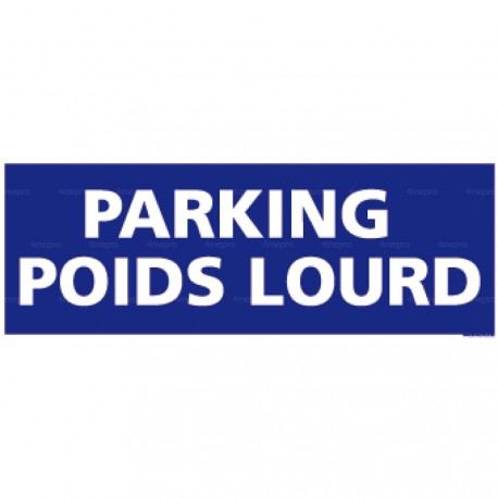 Panneau rectangulaire horizontal Parking poids lourd