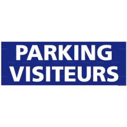 Panneau rectangulaire horizontal Parking visiteur